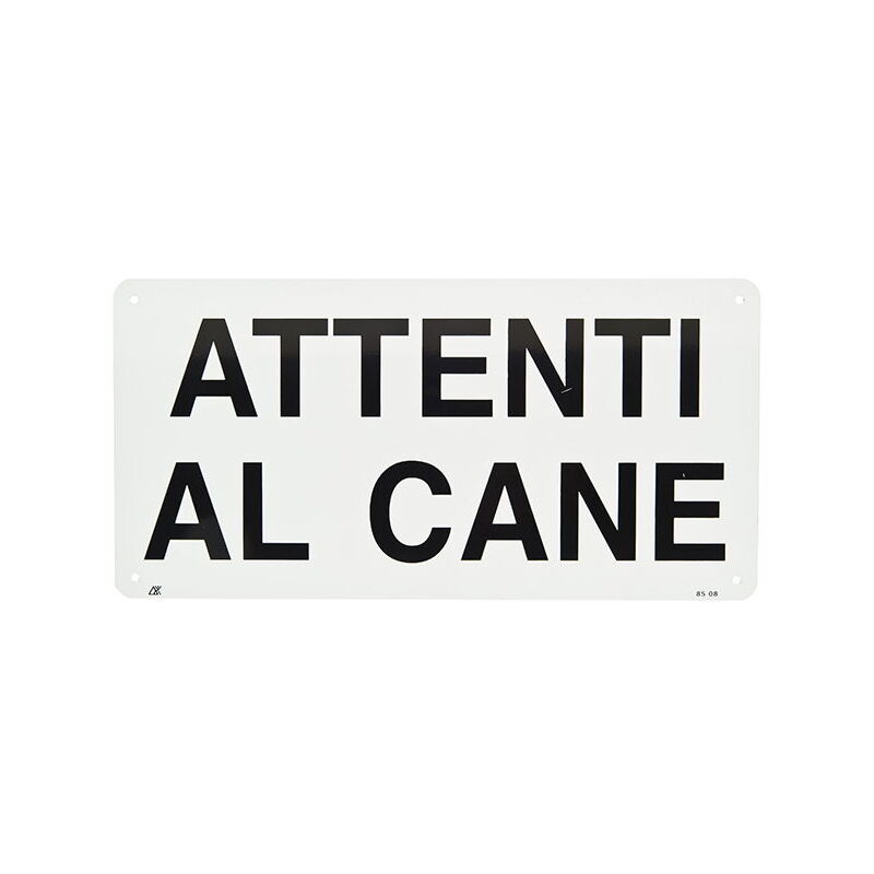 foto del prodotto ferribiella targa in alluminio attenti al cane
