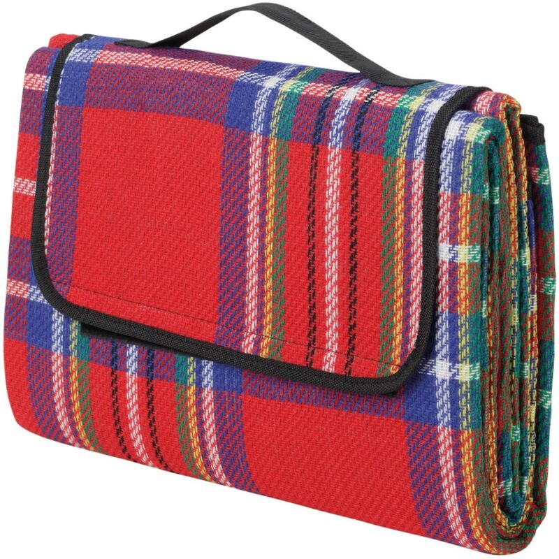 foto del prodotto ferrino picnic plaid, coperta da picnic rosso, 39 x 28 x 6 cm chiuso