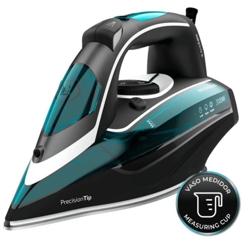 foto del prodotto ferro a vapore ultrapotente dede 3100 w conpiastra anodizzata de alta resistenza e migliore scorrevolezza turbo anodized pro. pompa dell'acqua