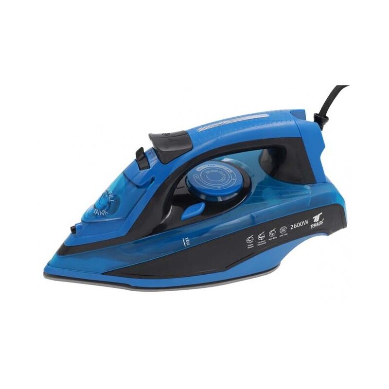 foto del prodotto ferro da stiro a vapore con piastra in ceramica thulos. potenza 2600w.