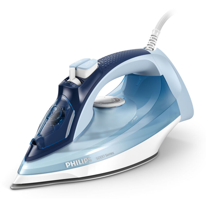 foto del prodotto ferro da stiro a vapore dst5030 20 serie 5000 2400w blu steamglide plus philips