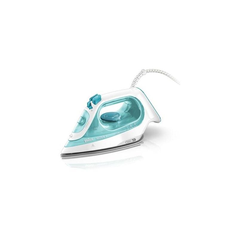 foto del prodotto ferro da stiro braun si 3041 gr a vapore piastra in ceramica turchese bianco 2350 w