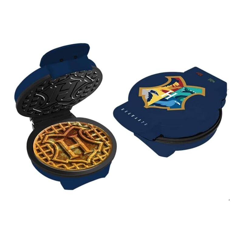 foto del prodotto ferro da stiro hogwarts shield harry potter stampa waffle spina europea licenza warner facile de uso e pulizia casa e cucina uncanny