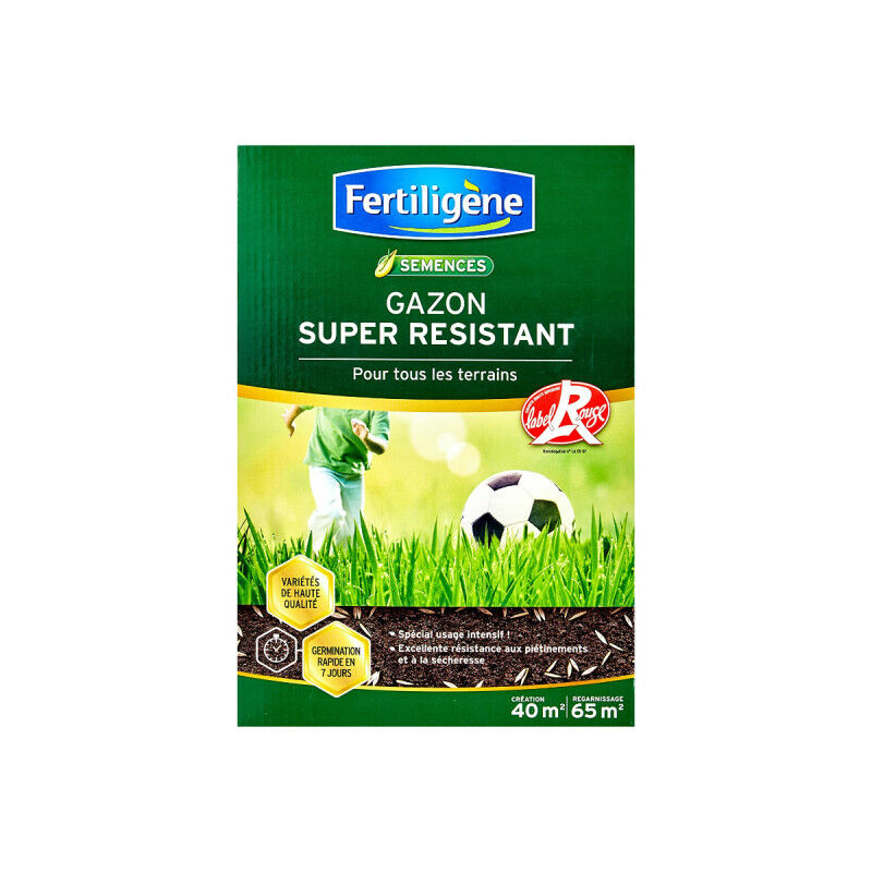 foto del prodotto fertiligen erba super resistente etichetta rossa 40m 1kg