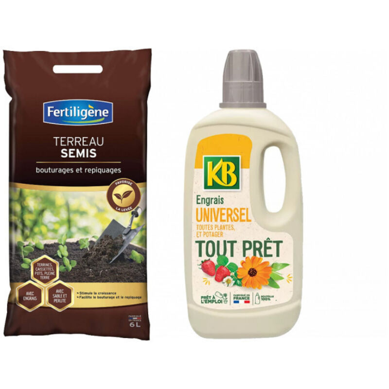 foto del prodotto fertiligene confezione da giardinaggio fertiligen terriccio per semina 6l concime naturale per tutte le piante, ortaggi e frut