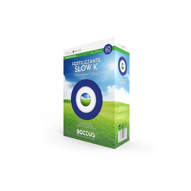 foto del prodotto fertilizzante antistress slow k 4kg bottos per prato pre estivo e pre invernale