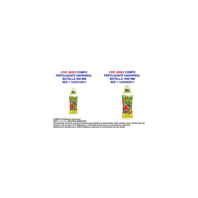 foto del prodotto fertilizzante compo universale 500 ml