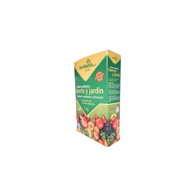 foto del prodotto fertilizzante granulato ecologico di huerta y garden, 1 kg fertiberia