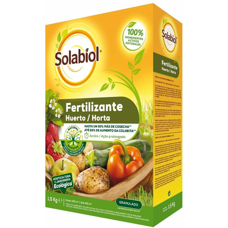 foto del prodotto fertilizzante granulato per solabiool huerto 1,5 kg