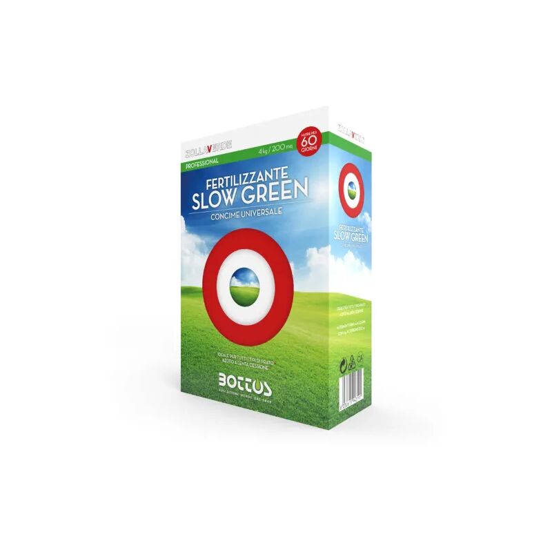 foto del prodotto fertilizzante universale slow green 4kg bottos npk per prato piante e alberi