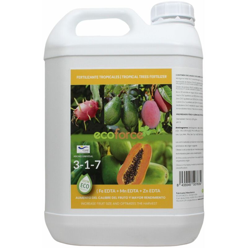 foto del prodotto fertilizzanti tropicali liquidi ecologici 5 l