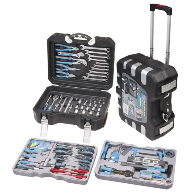 foto del prodotto fervi 0165 valigia trolley con utensili ed accessori 175 pz.