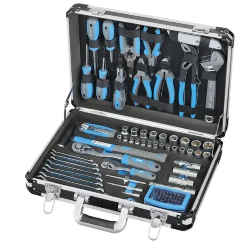 foto del prodotto fervi 0399 valigetta con assortimento utensili 87 pz.