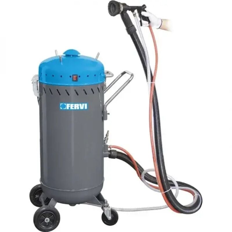 foto del prodotto fervi 0462 sabbiatrice per esterno con aspiratore