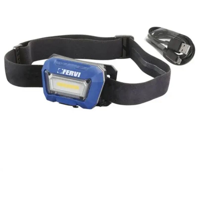 foto del prodotto fervi 0482 3 lampada da testa con sensore led cob