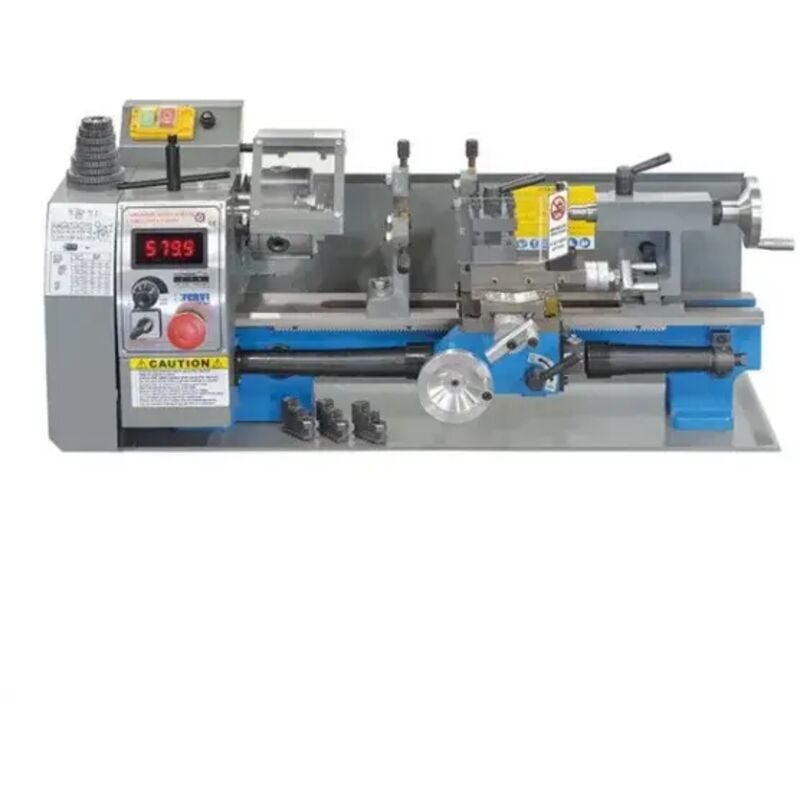foto del prodotto fervi 0506 tornio parallelo 210 mm con avanzamento automatico