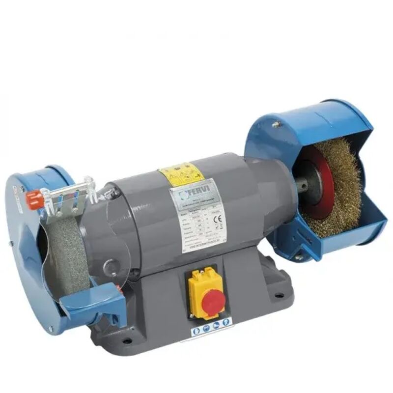 foto del prodotto fervi 0554 400v smerigliatrice combinata professionale da banco 400 v