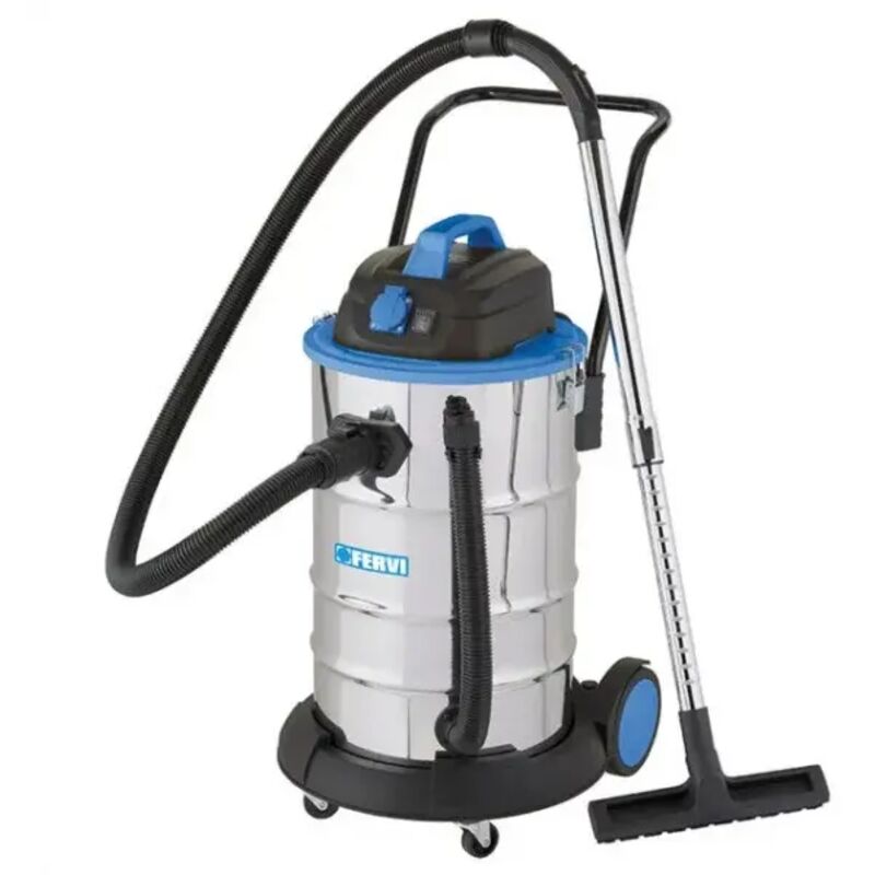 foto del prodotto fervi a040 60a aspirapolvere industriale per solidi e liquidi 60 l