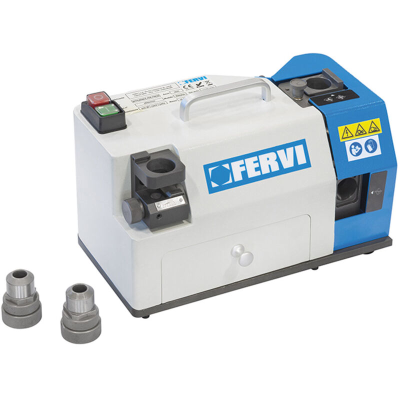 foto del prodotto fervi affilatrice per frese a004 14 con pinze er affilatura 4 14 mm 200 w