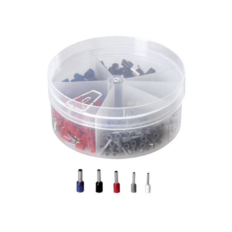 foto del prodotto fervi assortimento di 400 terminali capicorda 0877