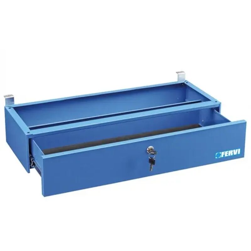 foto del prodotto fervi b017 c cassetto per banco in acciaio con serratura