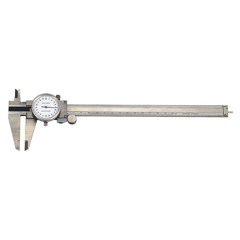 foto del prodotto fervi calibro inox 150 mm con comparatore risoluzione 0,01 mm c005 150