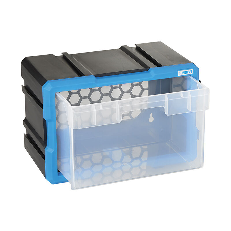 foto del prodotto fervi cassettiera modulare con cassetto estraibili x officina c086 01c