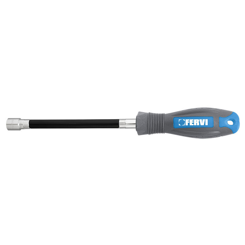 foto del prodotto fervi chiave a bussola con impugnatura flessible 10 mm cbf1 11