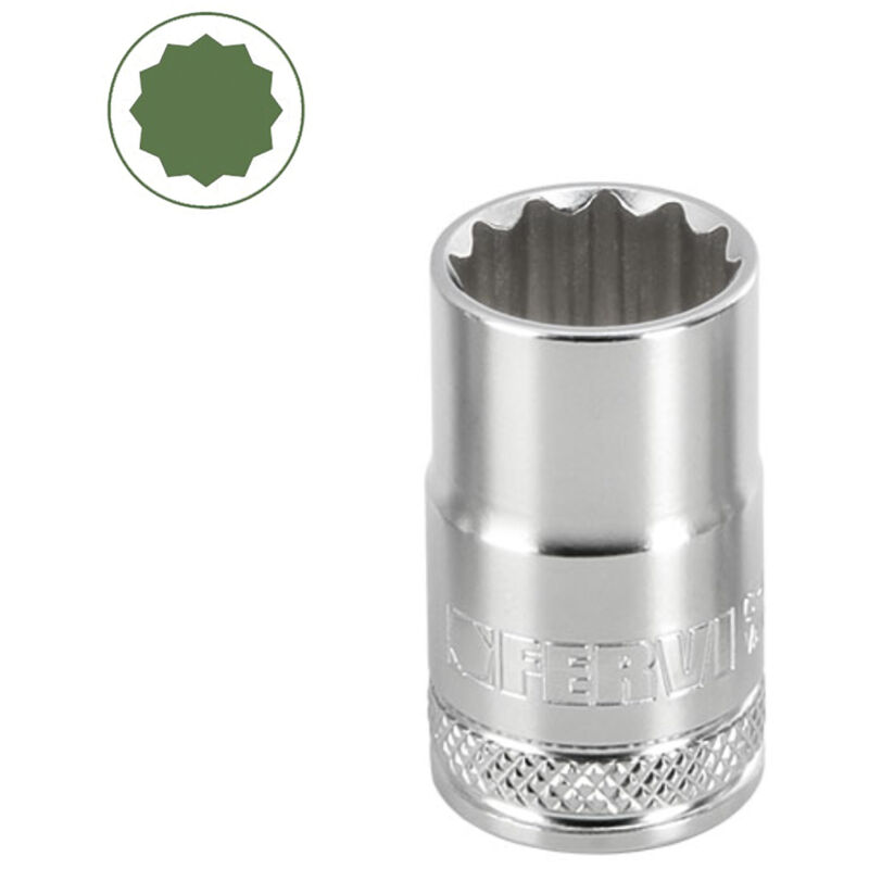 foto del prodotto fervi chiave a bussola poligonale 18 mm 1 2 bn4p3n018a