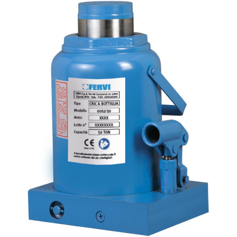 foto del prodotto fervi - cric idraulico a bottiglia 50t 0062 50