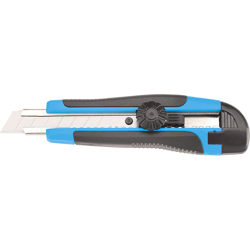 foto del prodotto fervi cutter taglierino 18 mm con guidalama acciaio lame ricambio incluse 0096