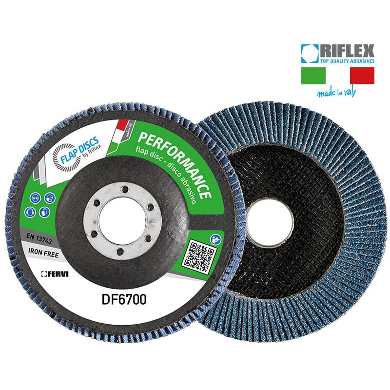 foto del prodotto fervi disco lamellare performance tiger 115mm mm grana 40 zirconio df6700.112