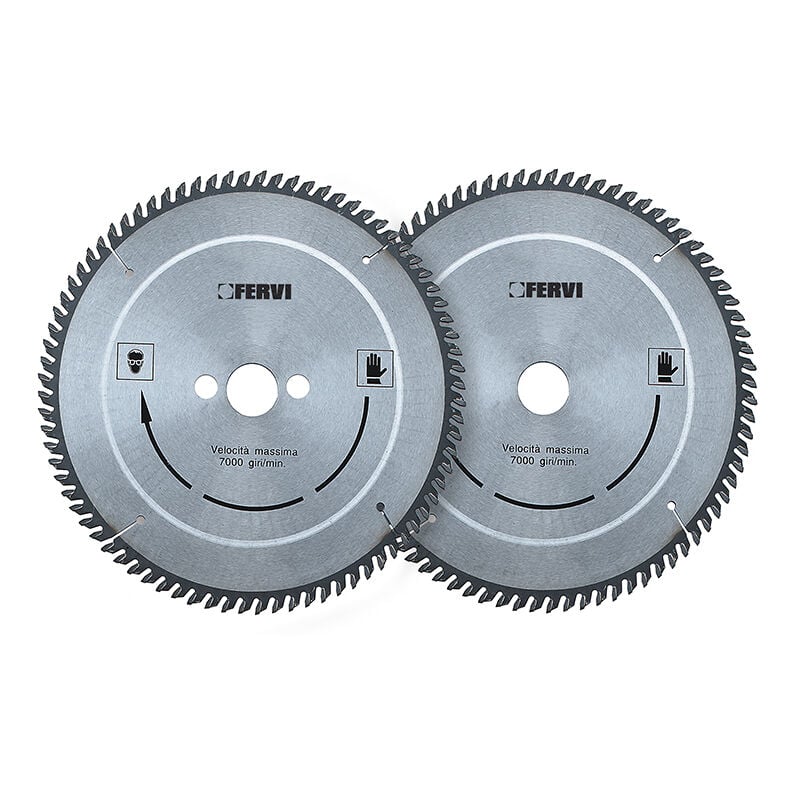 foto del prodotto fervi disco per legno 0705 per sega circolare riporto in metallo duro 300 mm denti z 96