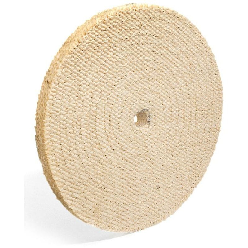 foto del prodotto fervi disco trapuntato in sisal 150 x 20 mm x smerigliatrice da banco dst150