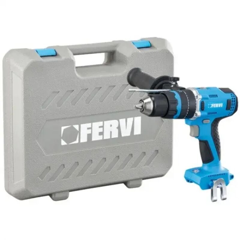 foto del prodotto fervi fb20id3ab b trapano a percussione brushless 20 v senza batteria