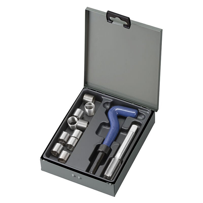 foto del prodotto fervi kit riparazione filetti metrico f coil m14x1,25 e011 m140x125