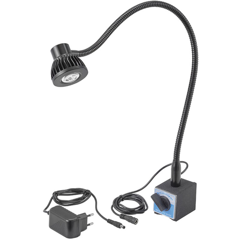 immagine 0 del prodotto fervi lampada a led 0536a per macchine utensili flessibile con base magnetica 230v 5w