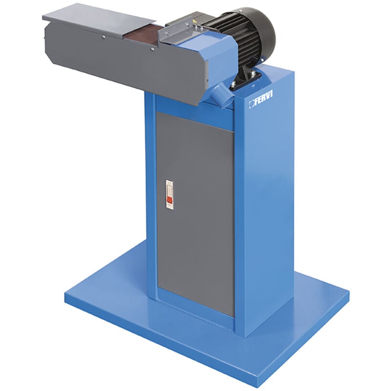 foto del prodotto fervi levigatrice a nastro 0667 150 inclinabile con banco 400 v 50 hz 0.85 1.1 kw