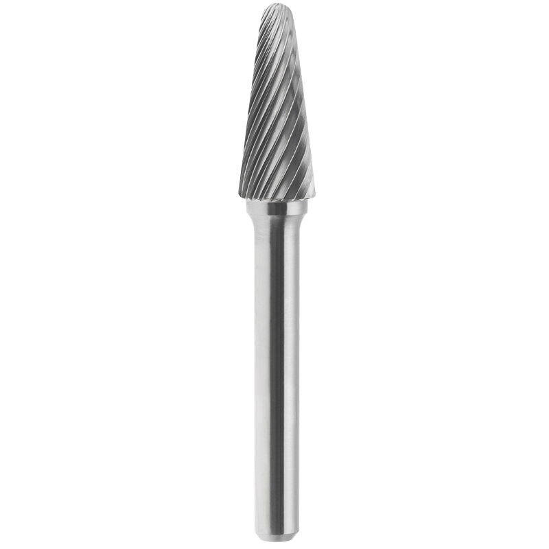 foto del prodotto fervi lima rotativa hm conica a punta raggiata standard 6x16 mm gambo 6 l06sc6
