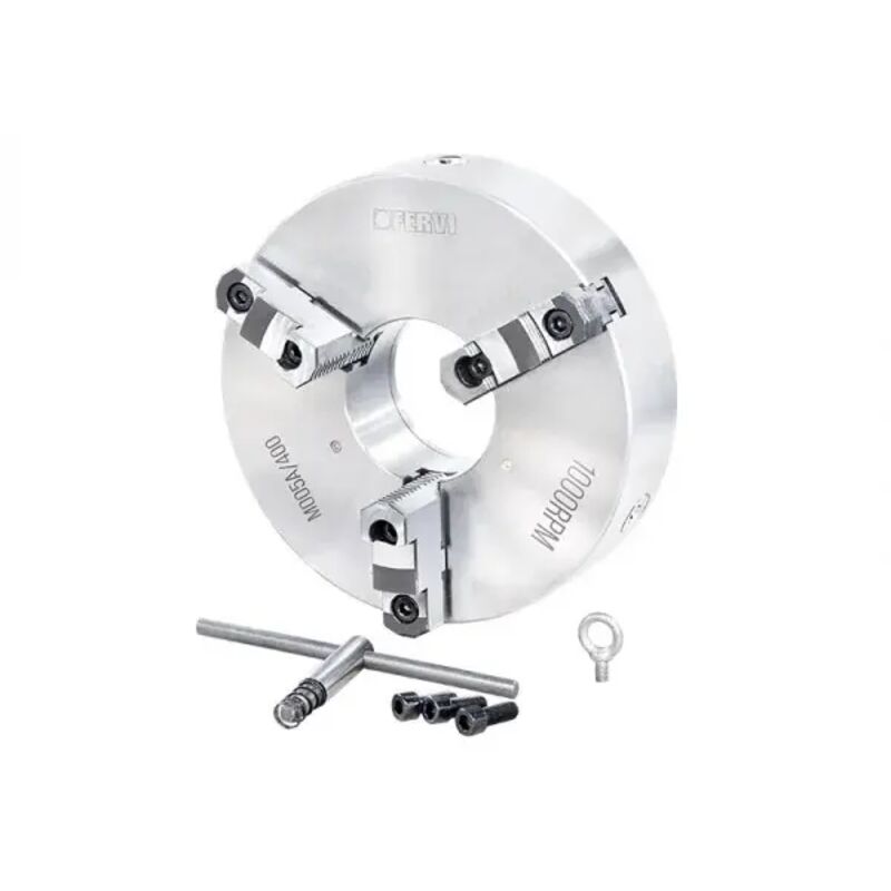 foto del prodotto fervi m005a 400 mandrino di precisione autocentrante a 3 griffe reversibili