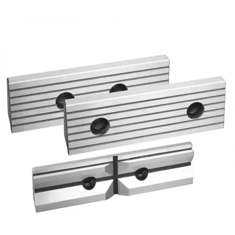 foto del prodotto fervi m011 125gr ganasce rigate di ricambio per morse 125x40 mm