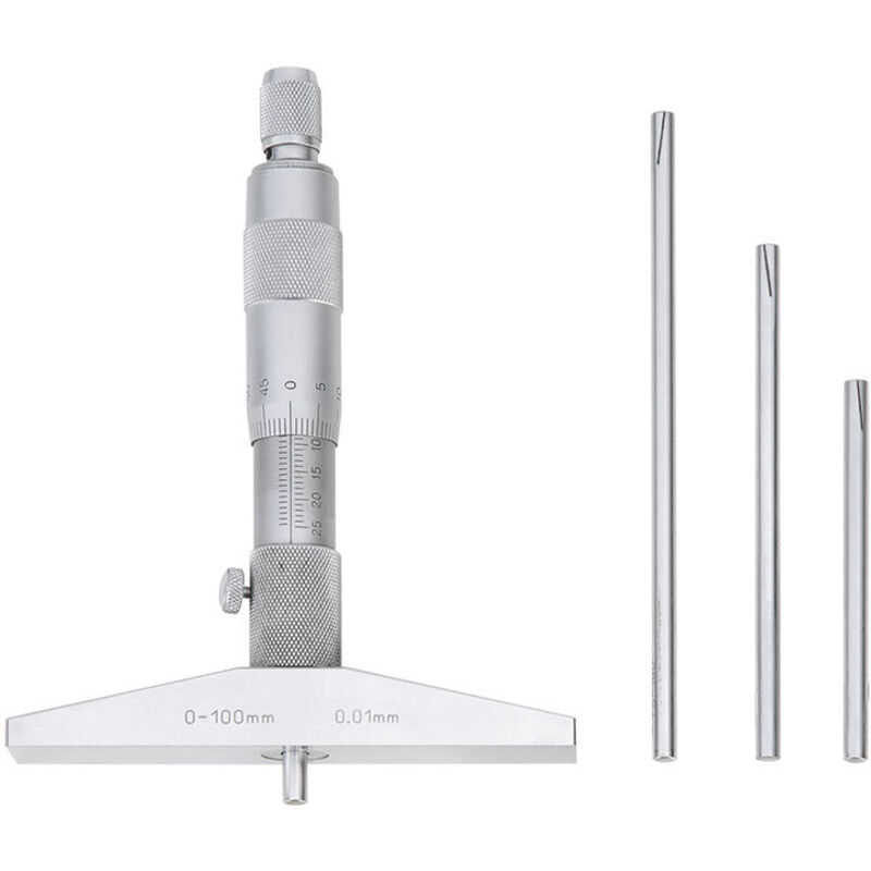 foto del prodotto fervi - m013/0/100 micrometro centesimale di profondità