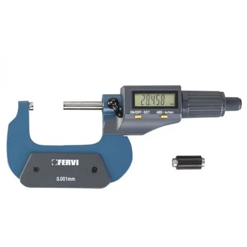 foto del prodotto fervi m021 75 100 micrometro digitale elettronico 75 100 mm