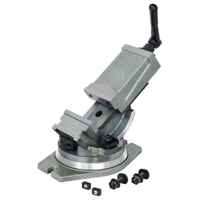 foto del prodotto fervi m530 100 morsa a macchina inclinabile 90 mm con base girevole