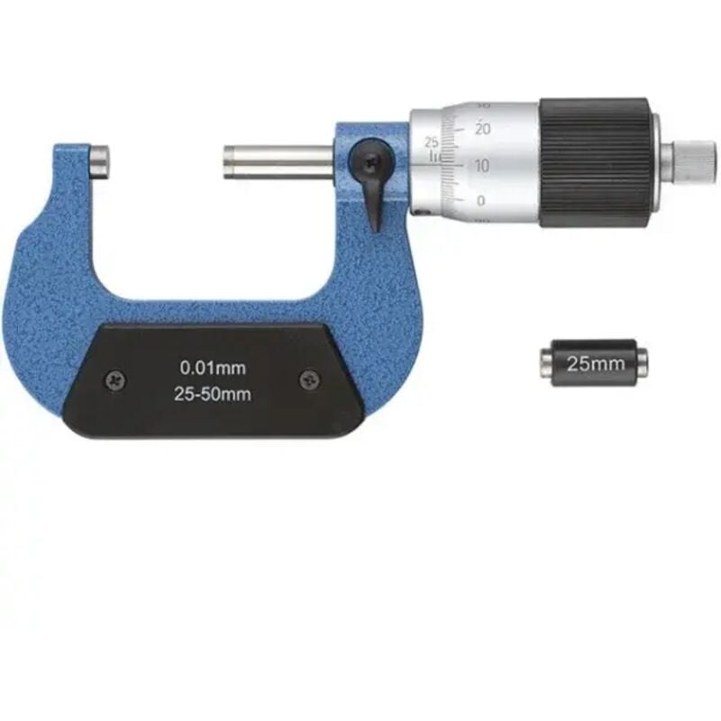 foto del prodotto fervi micrometro centesimale per esterni 25 50 mm m022 25 50