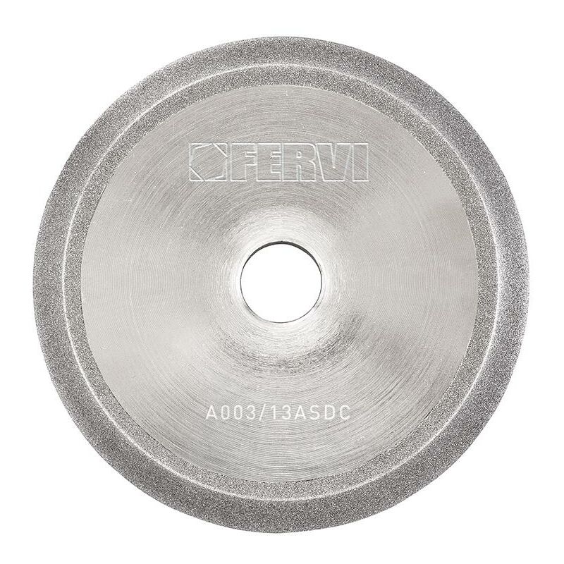 foto del prodotto fervi mola diamantata x punte in metallo duro 78,5 mm x affilatrice a003 13asdc