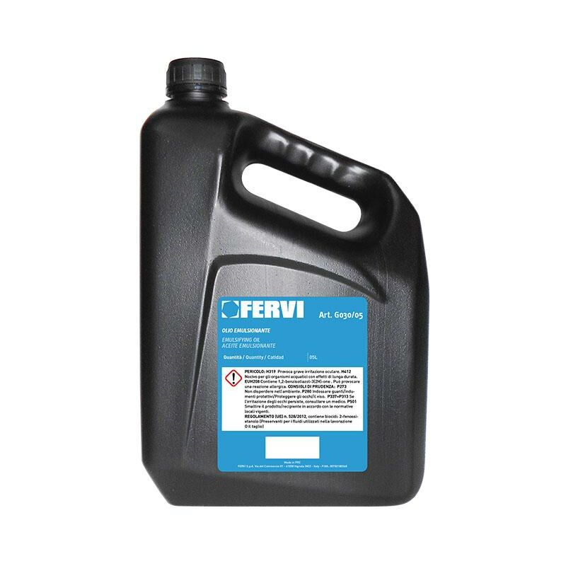 foto del prodotto fervi olio emulsionabile da taglio 5 litri g030 05