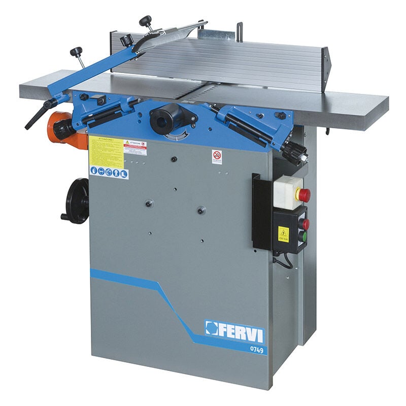 foto del prodotto fervi pialla filo spessore 0749 con piano in ghisa 230 v 1.5 kw
