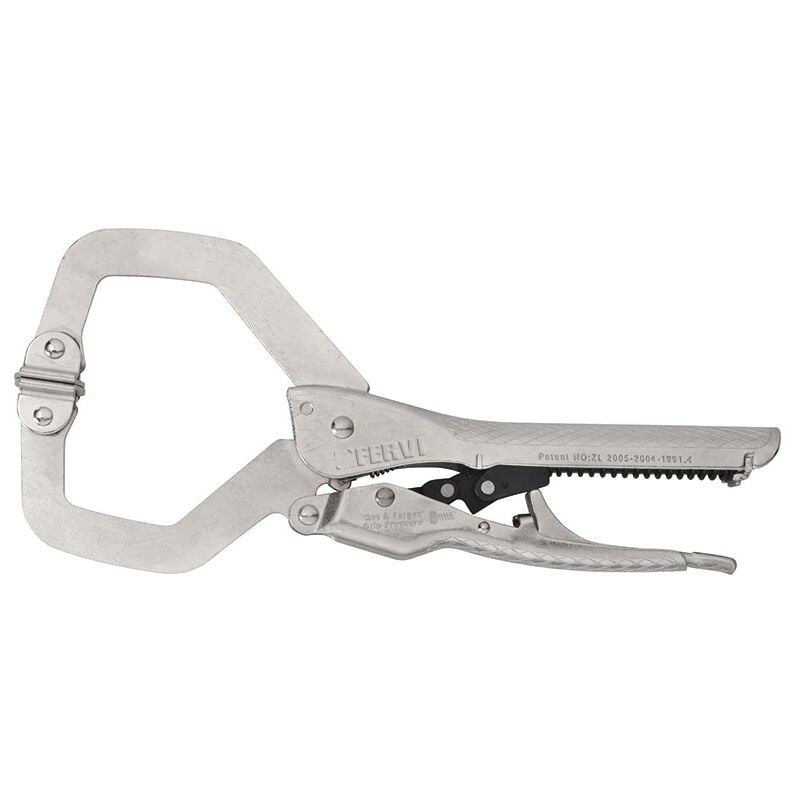 foto del prodotto fervi pinza autobloccante con becchi a c apertura 95 mm 0373 11