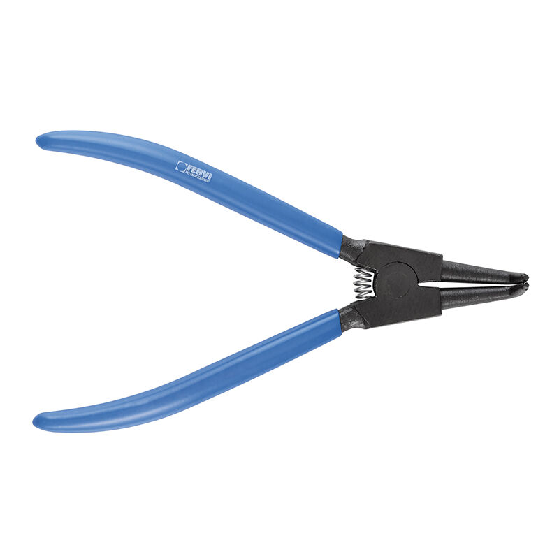 foto del prodotto fervi pinza curva 175mm per anelli elastici seeger esterni 19 60 mm 0247